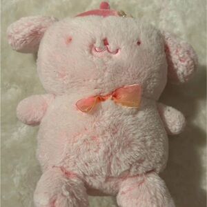 Pompompurin Pink Plush with Bow